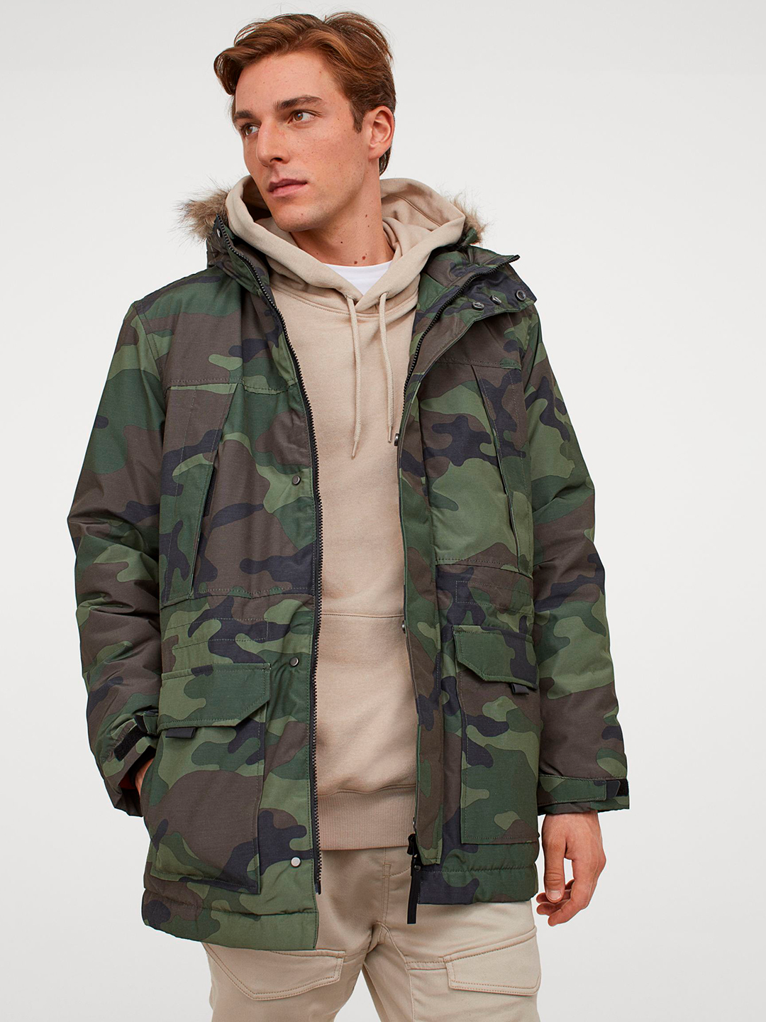 

Парка H&M 931508b36  Хаки, Парка H&M 931508b36 L Хаки
