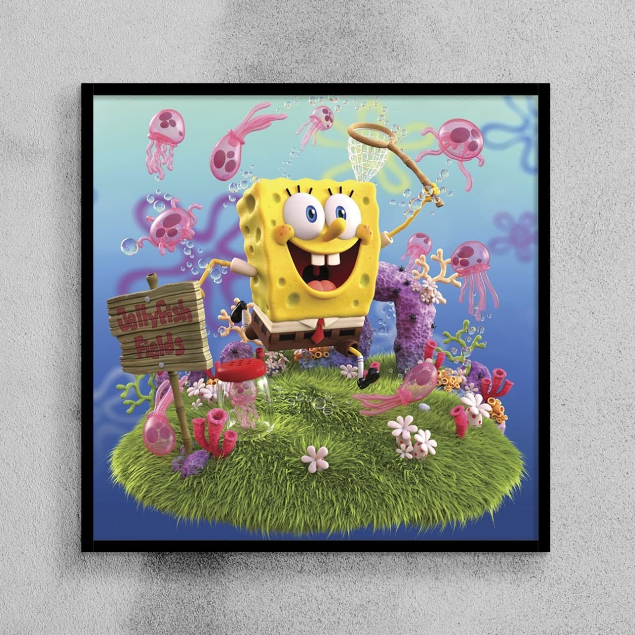 

Постер HELLO Posters Губка Боб Квадратные штаны 002 50х50 см в рамке
