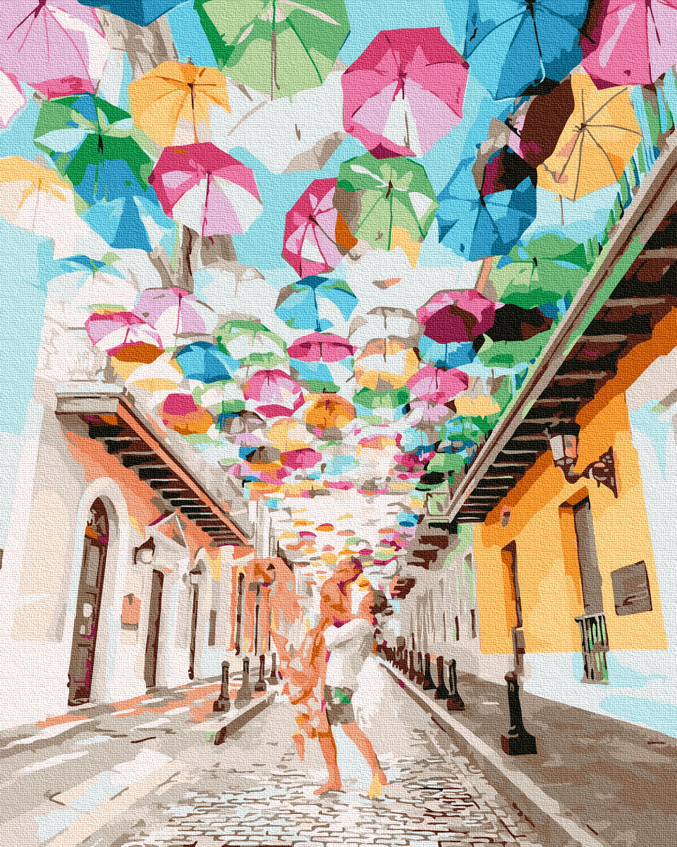 

Картина по номерам Романтика на улице зонтиков, 40 х 50 см (BK-GX39322) (Без коробки)