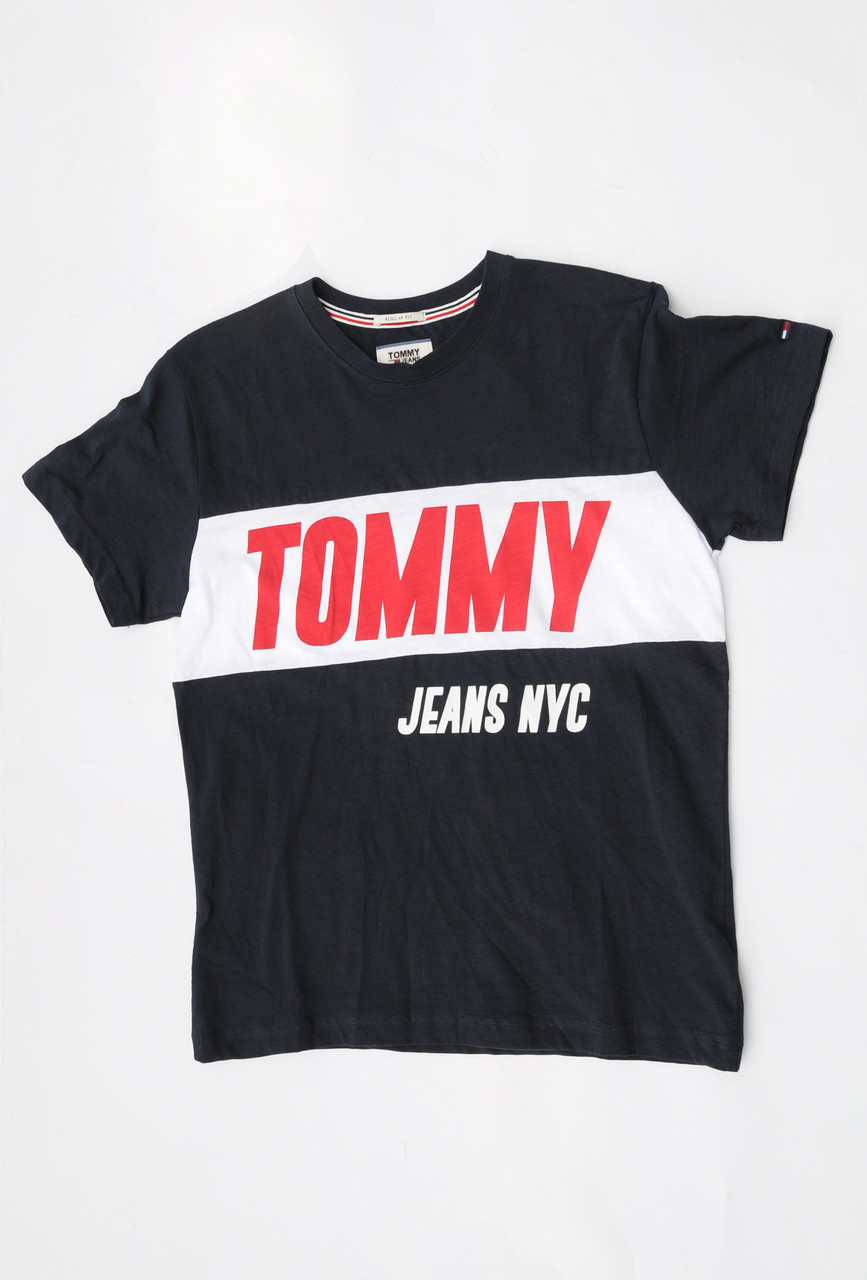 

Футболка мужская Tommy Hilfiger Классика Размер S Темно синий Арт 3169с