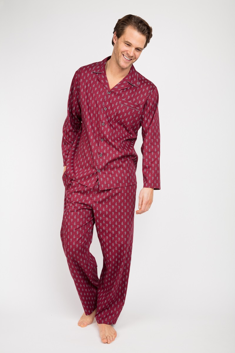 

Пижама мужская Cyberjammies Frankie 6644-6645  Бордовый с принтом, Пижама мужская Cyberjammies Frankie 6644-6645 XL Бордовый с принтом