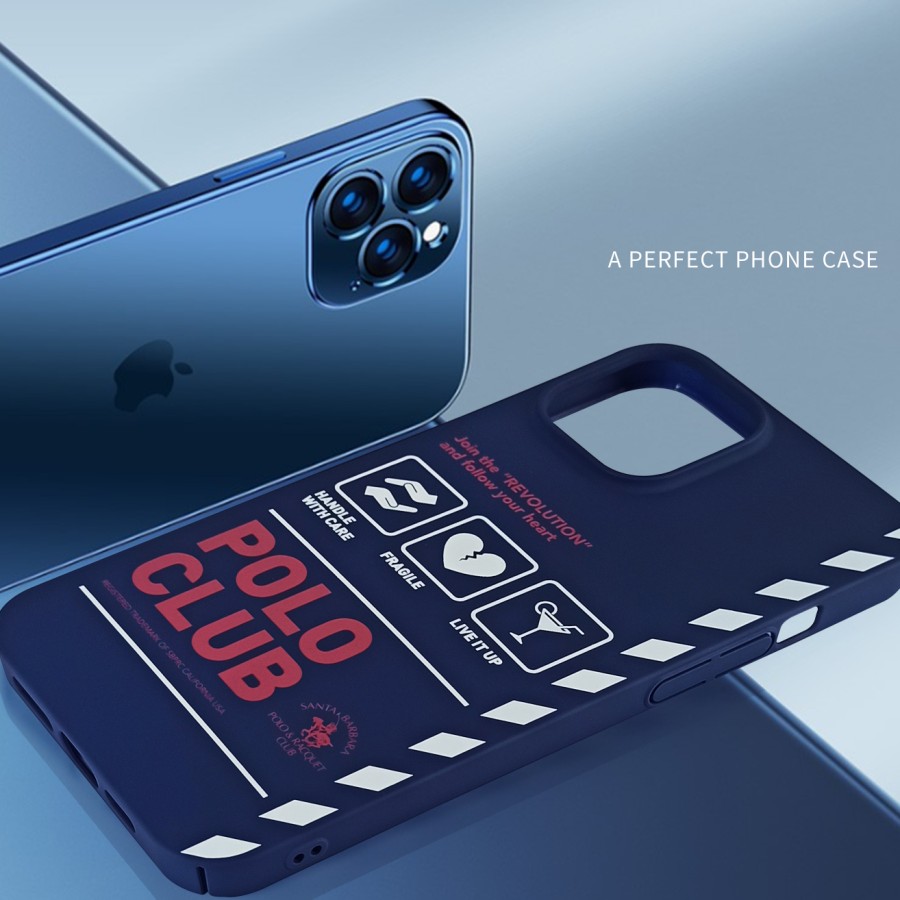 

Чехол для iPhone 12 Pro Max Brion Santa Barbara Polo Синий