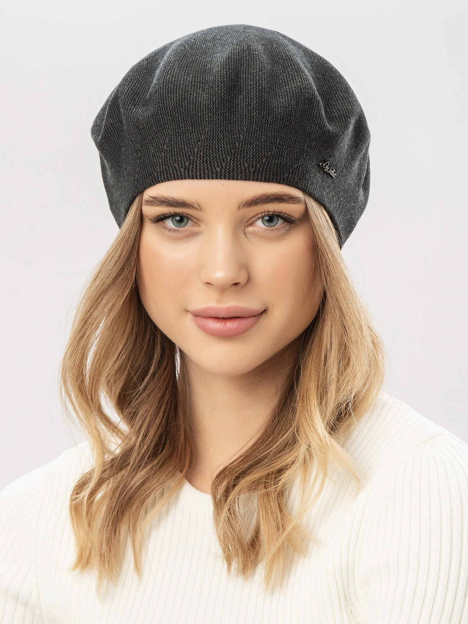 

Берет двойной стрейчевый женский W-Luxury 9289SY15-160 56см-58см Графитовый