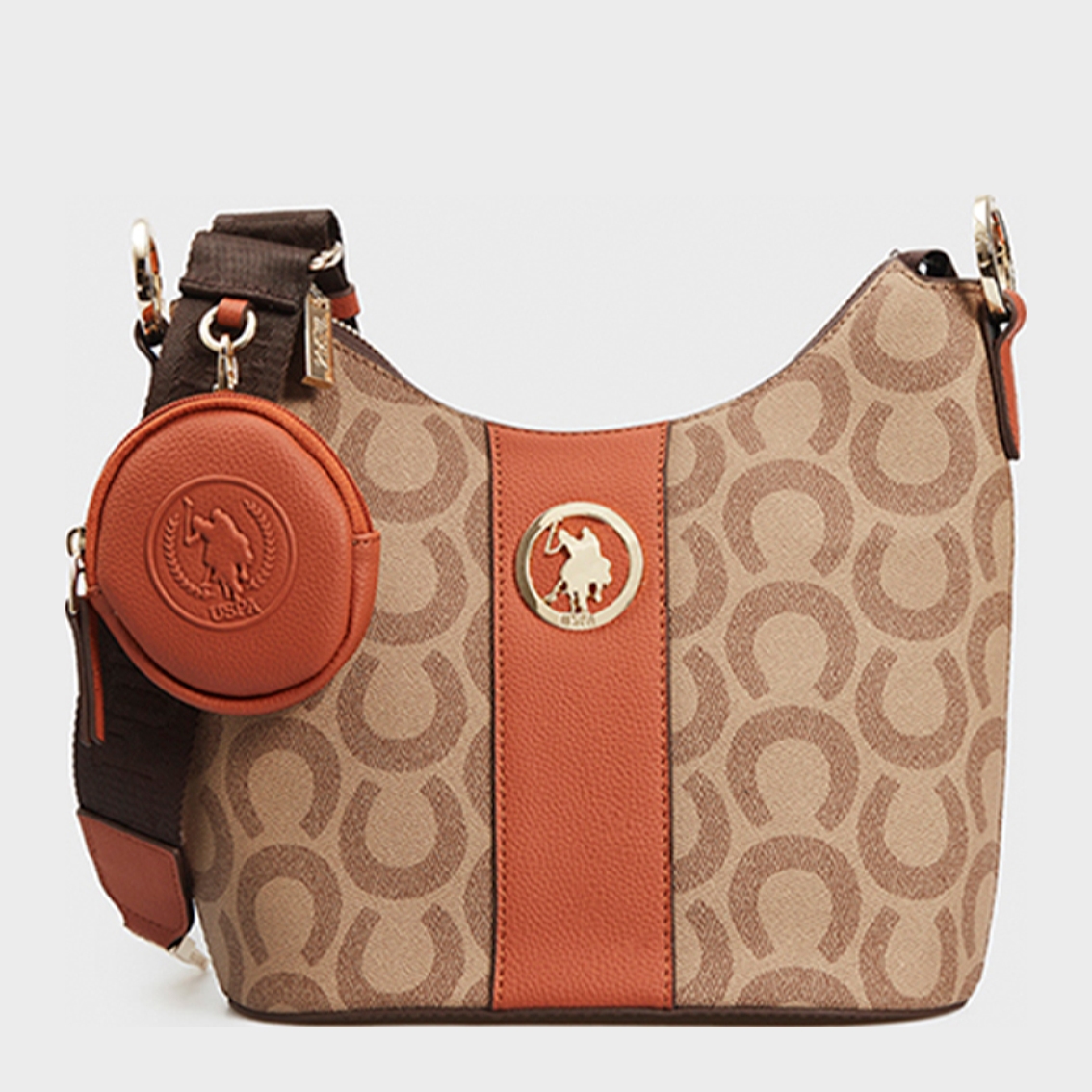 

Женская сумка U.S. Polo Assn US21549 D.Beige-Brick