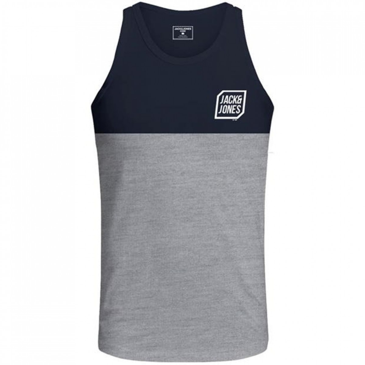 

Майка Jack and Jones Half Vest Grey/Navy,  (46, Майка Jack and Jones Half Vest Grey/Navy, M (46)