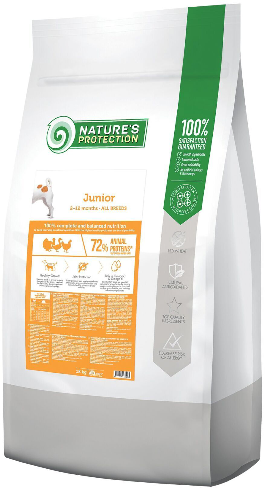 

Сухой корм для юниоров Nature's Protection Junior All breeds 18 кг