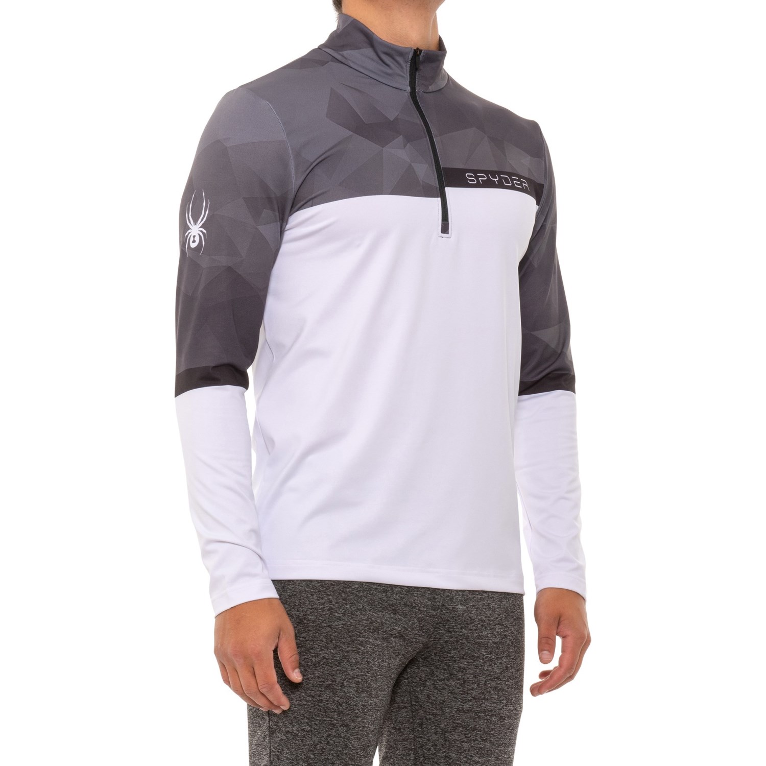 

Термо лонгслив Spyder Paramount Shirt - Zip Neck (For Men) Black/White,  (46, Термо лонгслив Spyder Paramount Shirt - Zip Neck (For Men) Black/White, M (46)