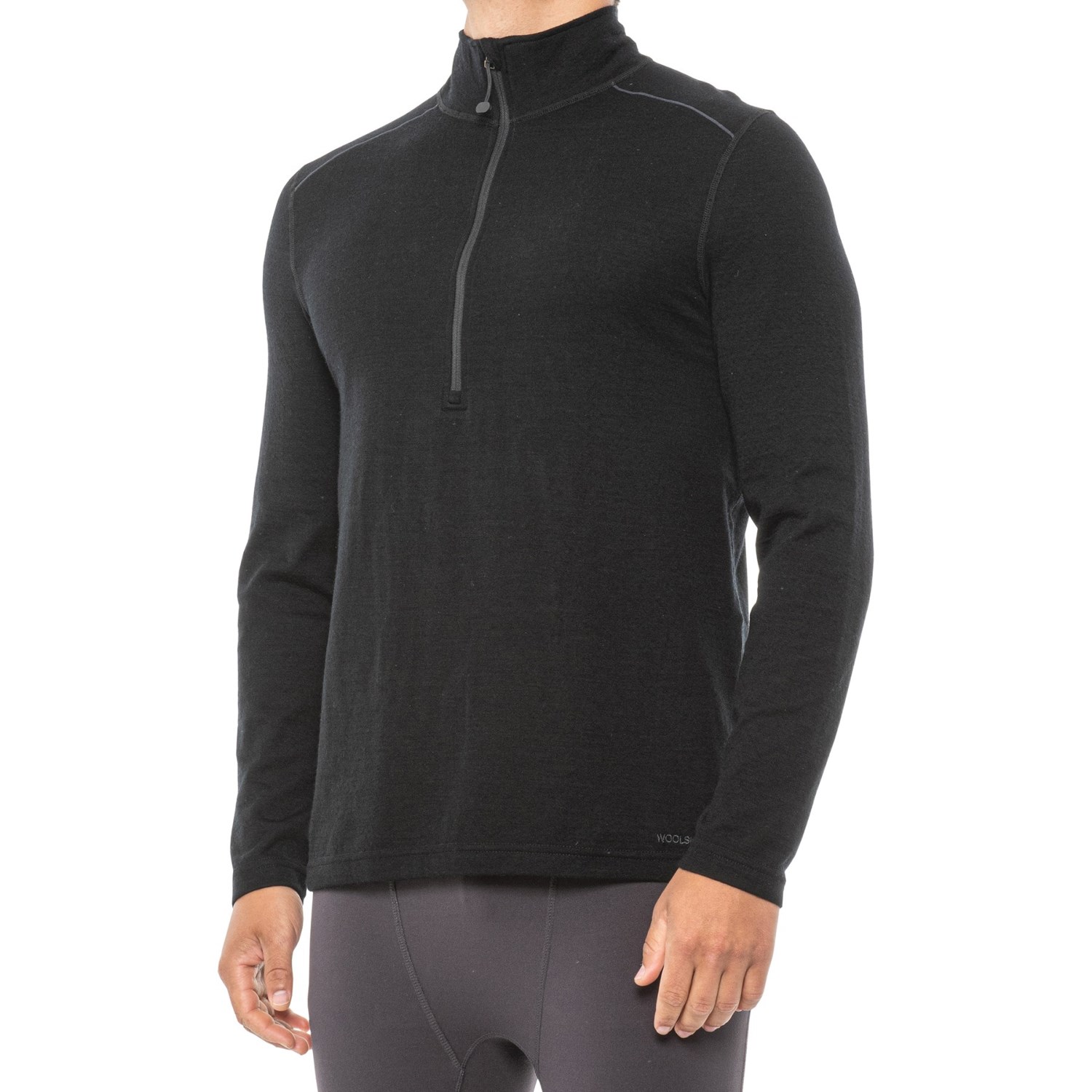 

Термо лонгслив Terramar Merino Woolskins - Zip Neck, Long Sleeve (For Men) Black, S (44)