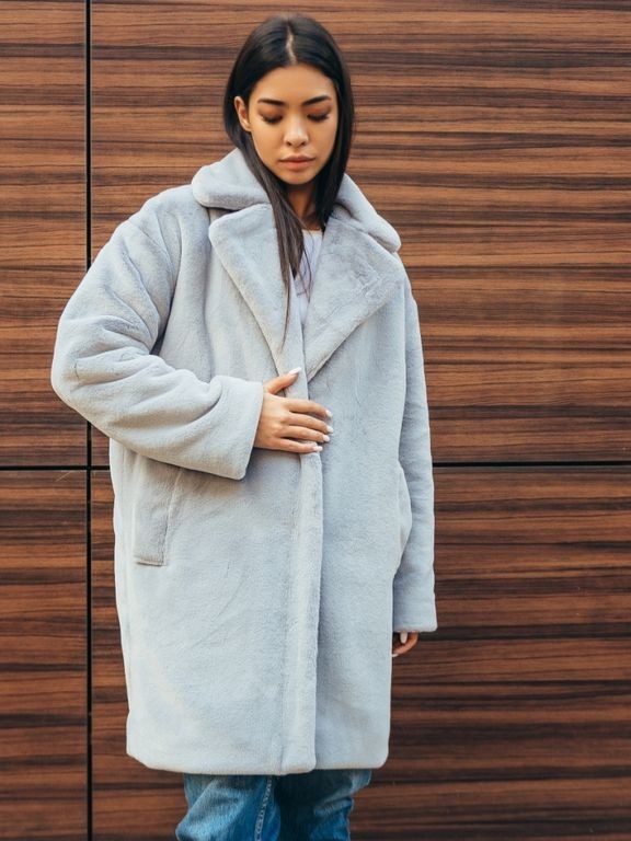 

Шуба Оверсайс 401 серый GRAND FURS, Шуба Оверсайс 401 серый GRAND FURS 56
