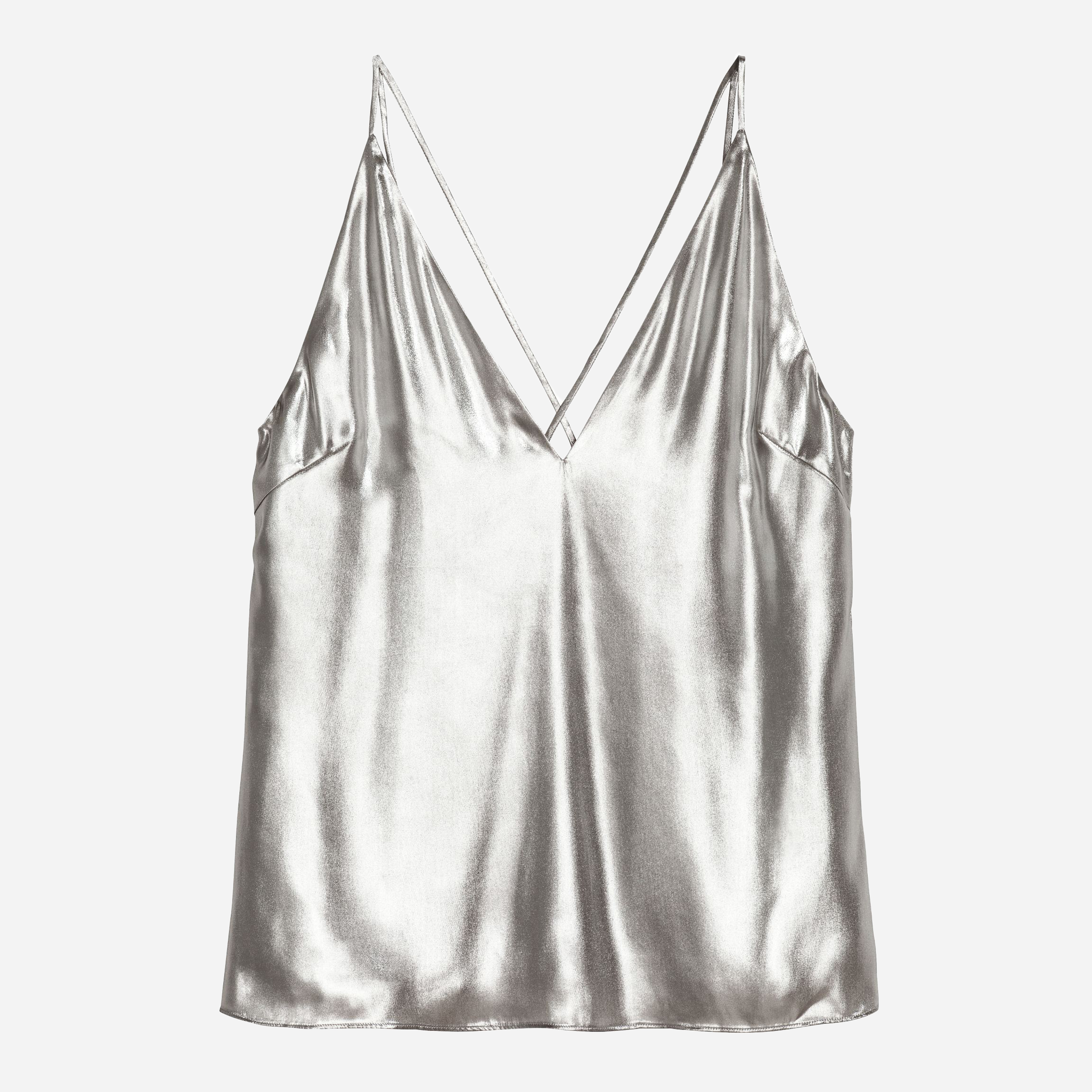 

Топ H&M 5583626log  Серебристый, Топ H&M 5583626log 34 Серебристый