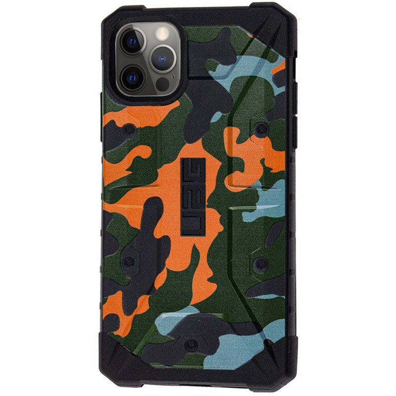 

Ударопрочный чехол UAG Pathfinder камуфляж для Apple iPhone 12 Pro Max (6.7") оранжевый