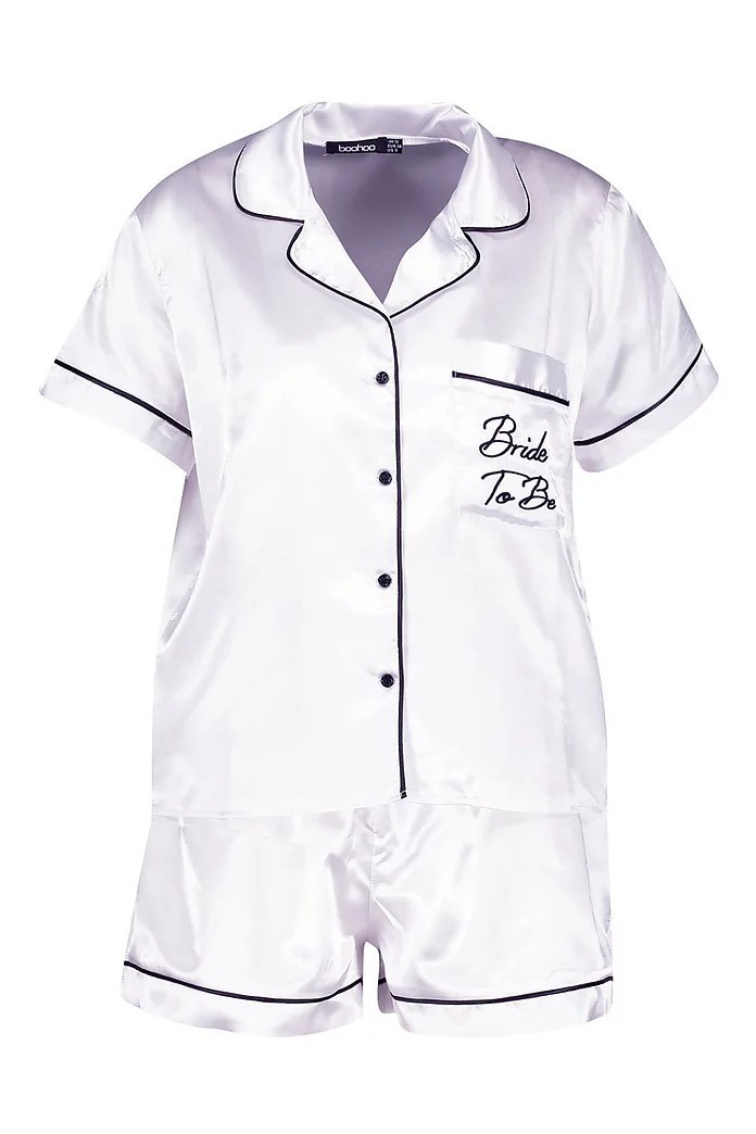 

Пижама Boohoo  белый 8520123003058, Пижама Boohoo 46 белый 8520123003058