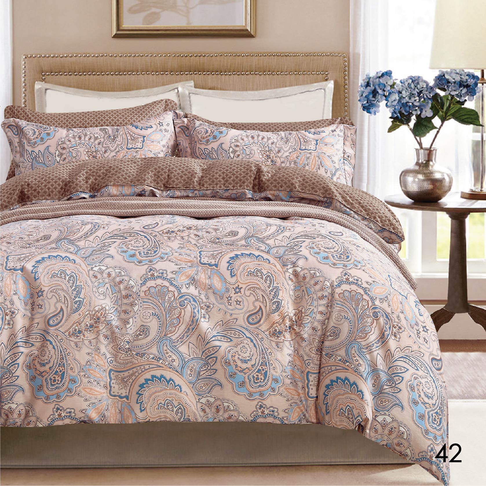 

Комплект постельного белья Isleep двуспальный Сатин Twill 42