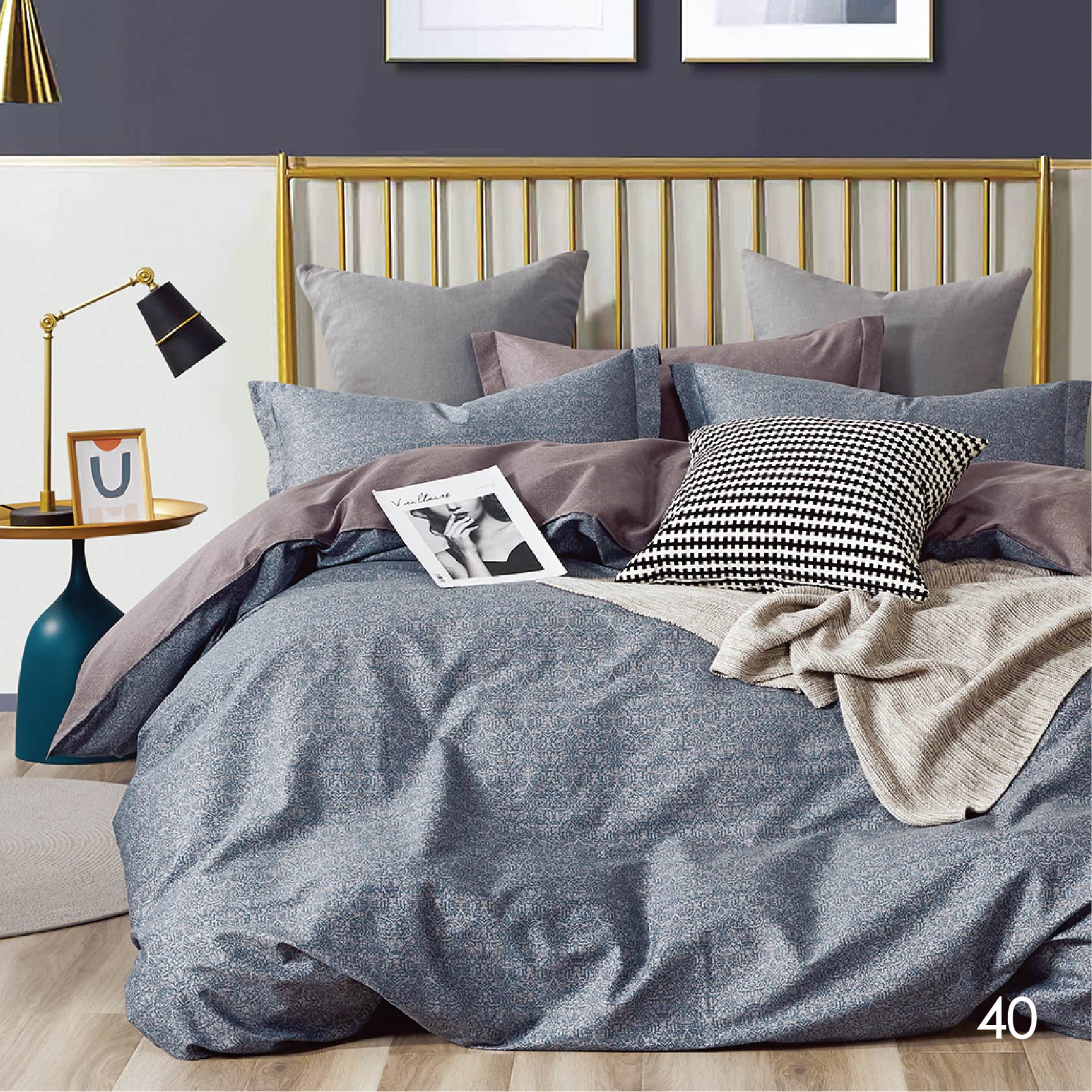

Комплект постельного белья Isleep двуспальный Сатин Twill 40