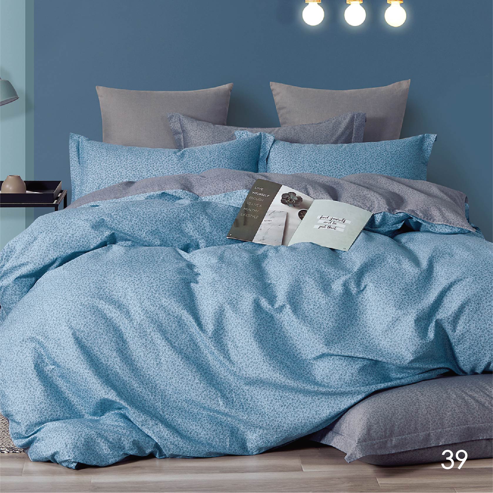 

Комплект постільної білизни Isleep двоспальний Сатин Twill 39