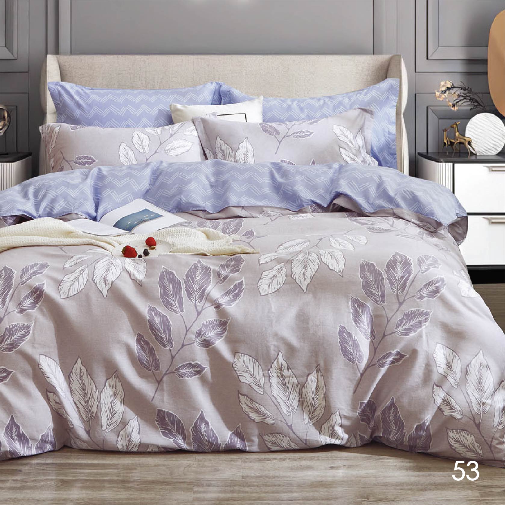 

Комплект постельного белья Isleep полуторный Сатин Twill 53