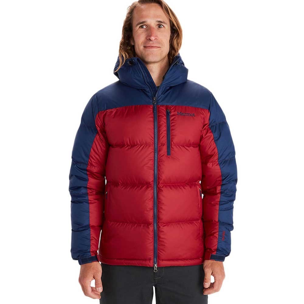 

Пуховик Marmot Guides Down Hoody Jacket (размер Large, цвет Brick/Arctic Navy)