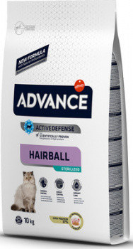 

Advance Cat Sterilized Hairball, для выведения шерсти у стерилизованных котов, 10 кг.
