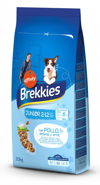 

Brekkies Dog Junior, корм для щенков всех пород с курицей, 3 кг.