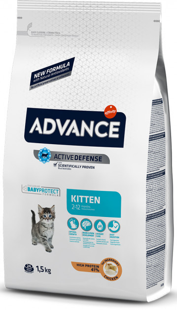 

Advance Cat Kitten, корм для котят с курицей, 1.5 кг.