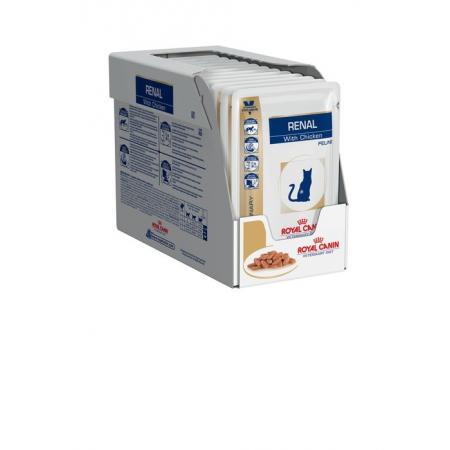 

Royal Canin Renal Feline Chicken, лечебный корм, 85 гр упаковка, (12 шт)