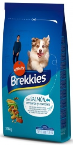 

Brekkies Dog Fish, корм для собак всех пород с лососем, 4 кг.