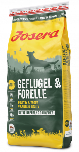 

Корм для собак Josera GEFLUGEL&FORELLE , 15 кг