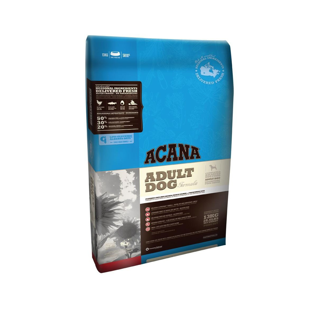 

Acana Adult Dog, корм для взрослых собак, цыпленок и камбала, 2 кг.