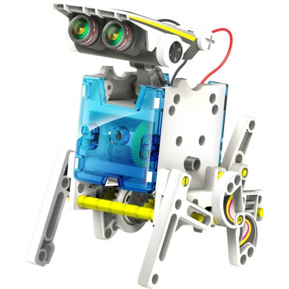 

​Конструктор Solar Robot Робот 14в1 из которого можно собрать 14 моделей Интелектуальная игрушка 14in1 на солнечной батарее для мальчиков
