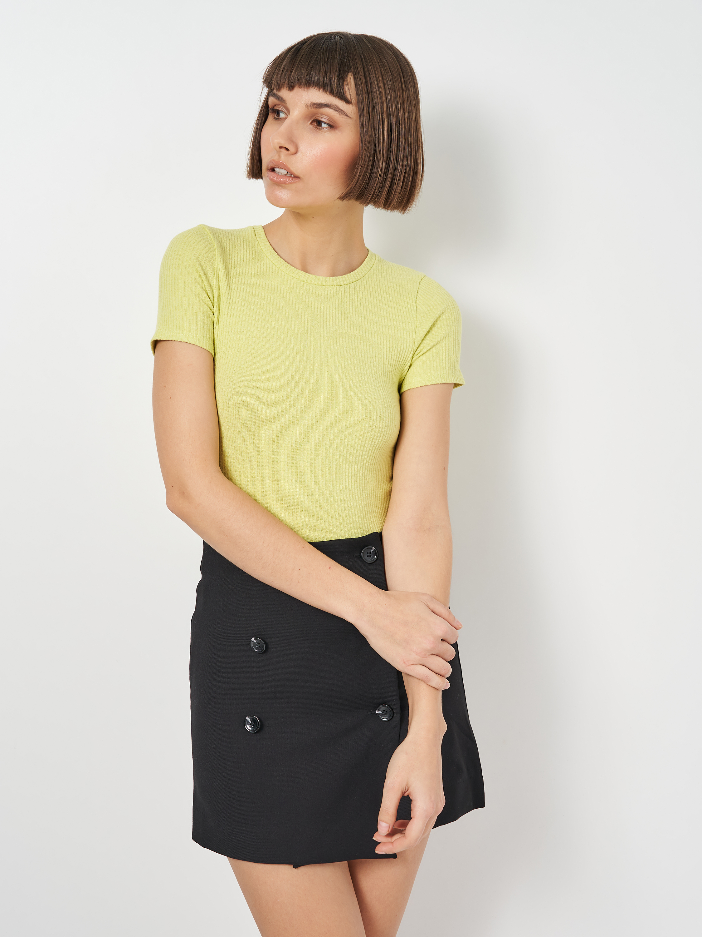 

Футболка Pull & Bear 5236/335/520  Салатовая, Футболка Pull & Bear 5236/335/520 S Салатовая