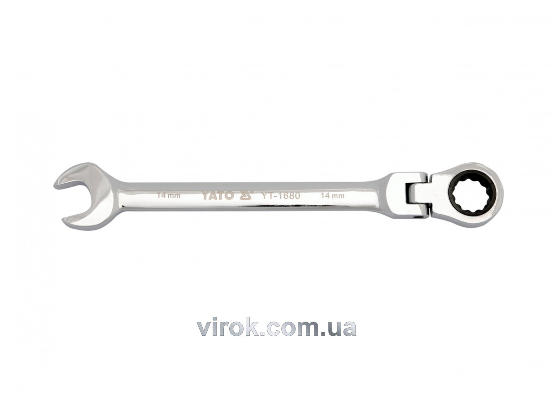 ROZETKA | Ключ комбинированный с трещоткой и шарниром YATO М16 х 210 мм .