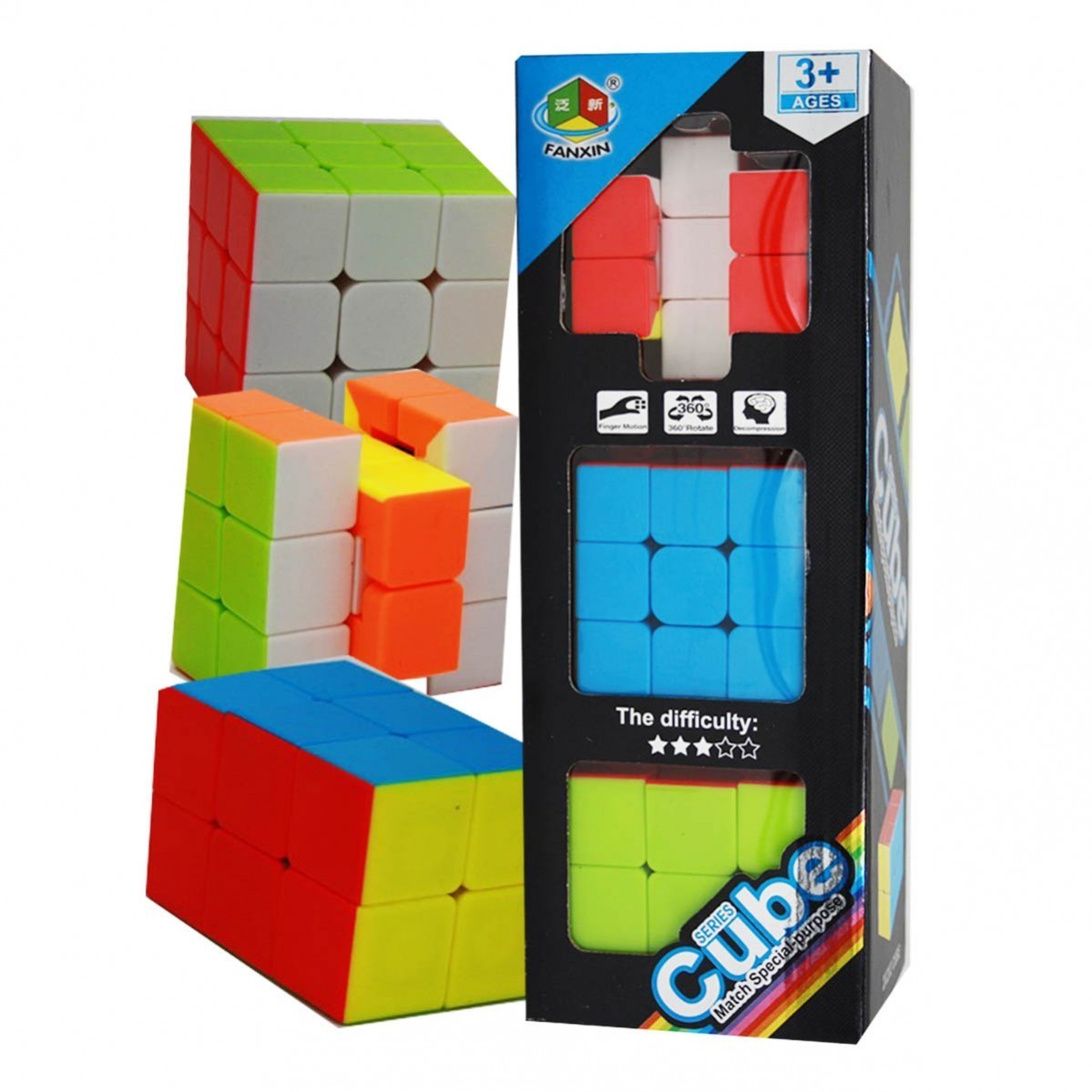 

Набор кубиков Рубика FanXin (3×3, 2x2x3, 2x3x3)