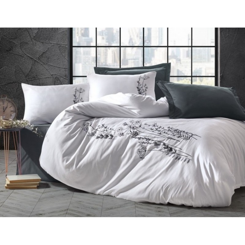 

Комплект постельного белья Cotton box сатин Nicci Antrazit 200х220