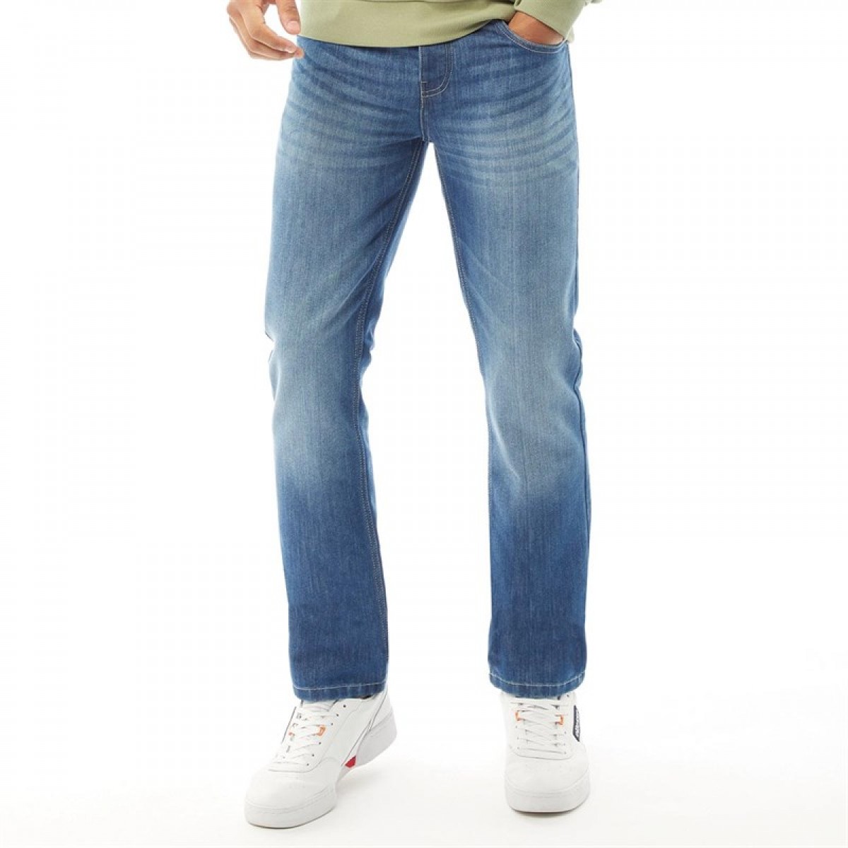 

Джинсы Smith And Jones Furio Straight Fit With Belt Light Wash Blue, 32W 32L