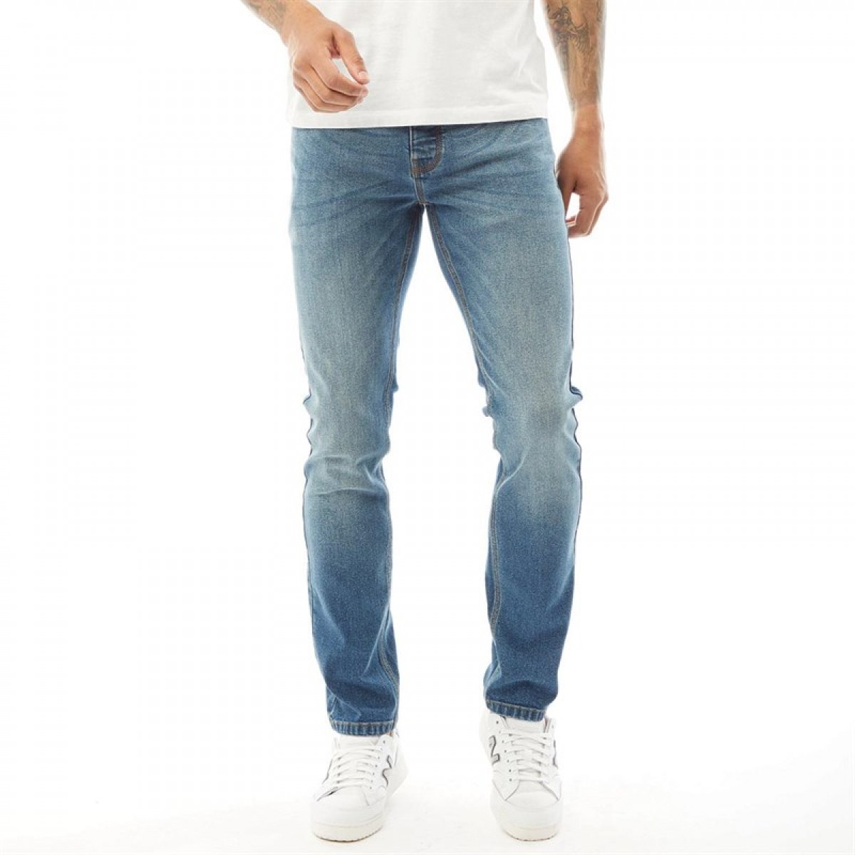 

Джинсы French Connection Slim Fit Denim IND55 Stonewash Stonewash, 28W 32L