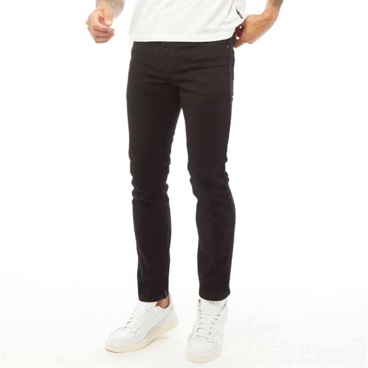 

Джинсы French Connection Slim Fit Denim BLK1 Black Black, 32W 32L