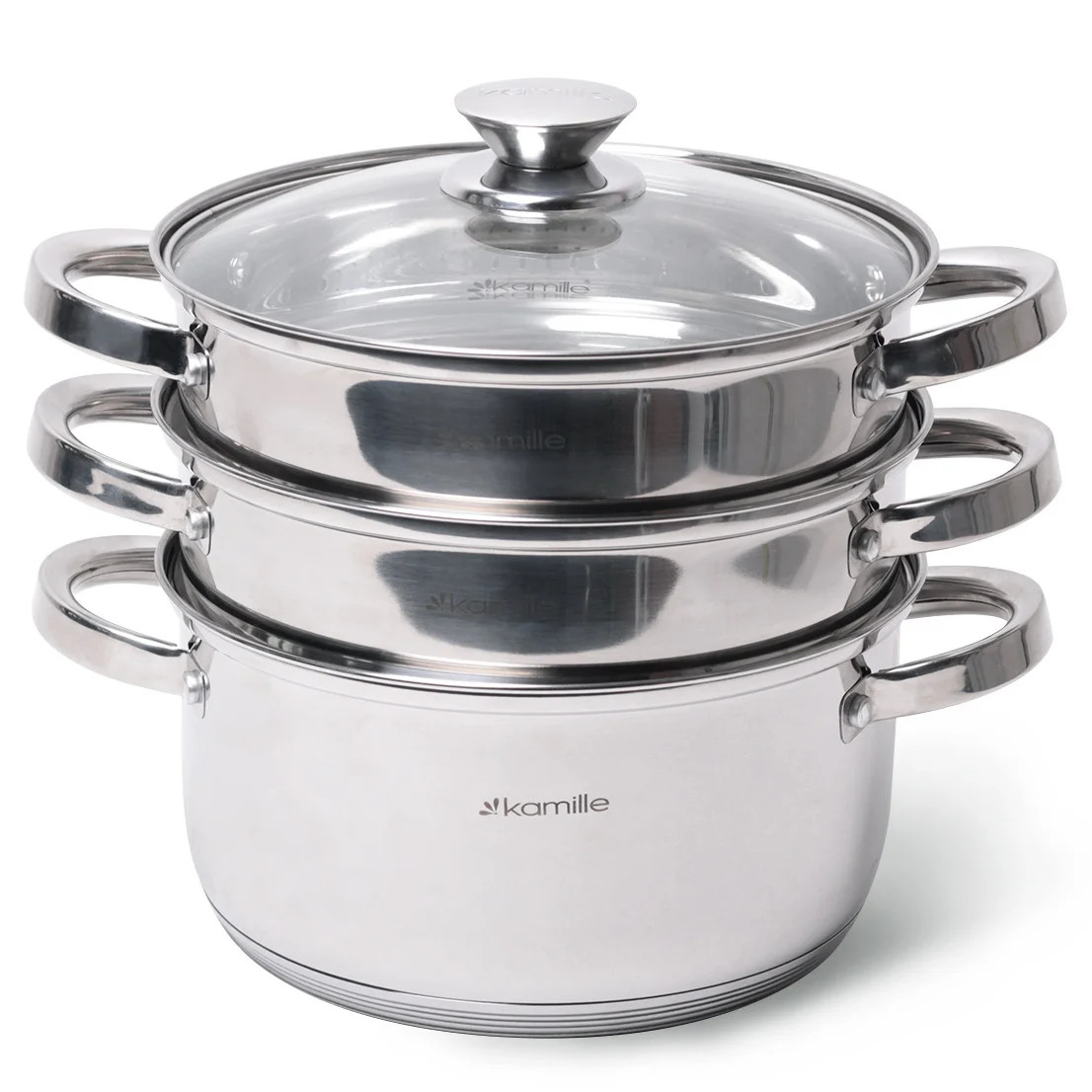 

Пароварка 2-х уровневая Kamille KM-5817 24х23.5 см