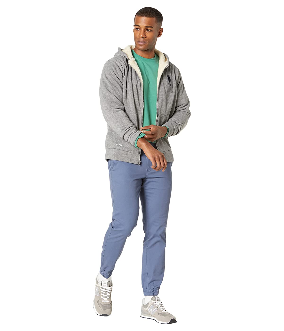 

Худи U.S. POLO Fleece Sherpa Lined Campus Grey,  (46, Худи U.S. POLO Fleece Sherpa Lined Campus Grey, M (46)