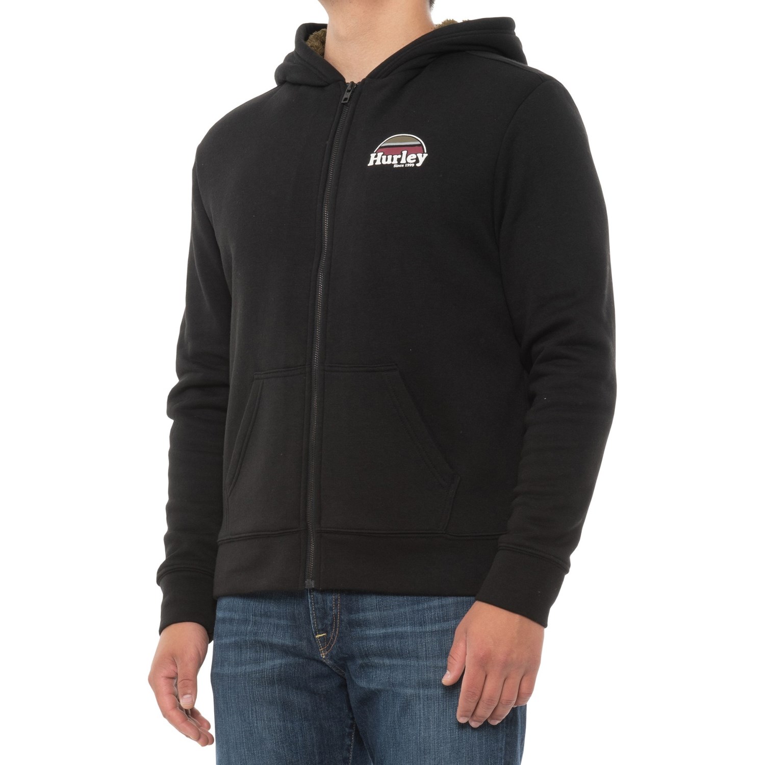 

Худи Hurley Rise and Jam CVC - Sherpa Lined, Black, M (46)