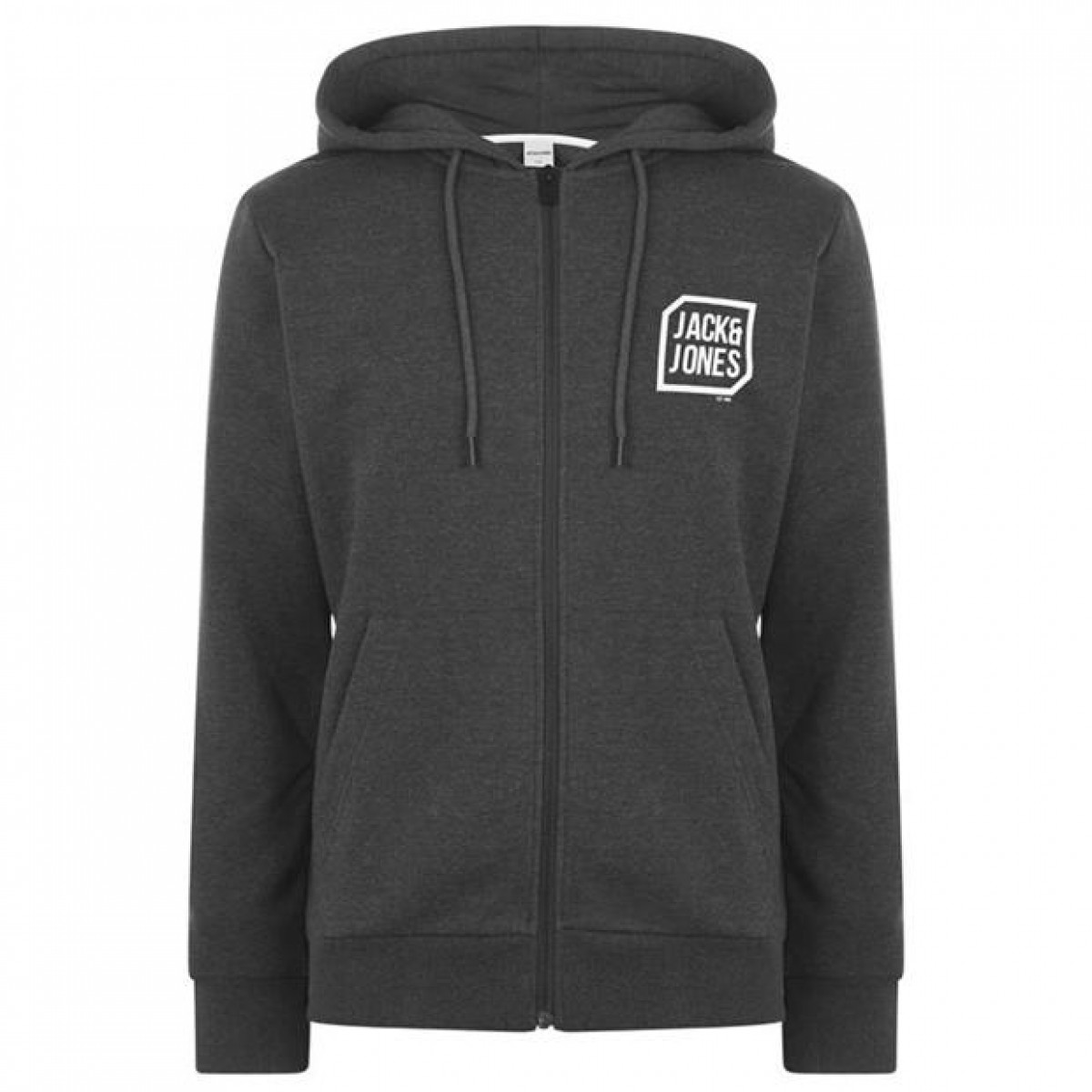 

Худи Jack and Jones Logo Full Zip Dk Grey, XXL (52)