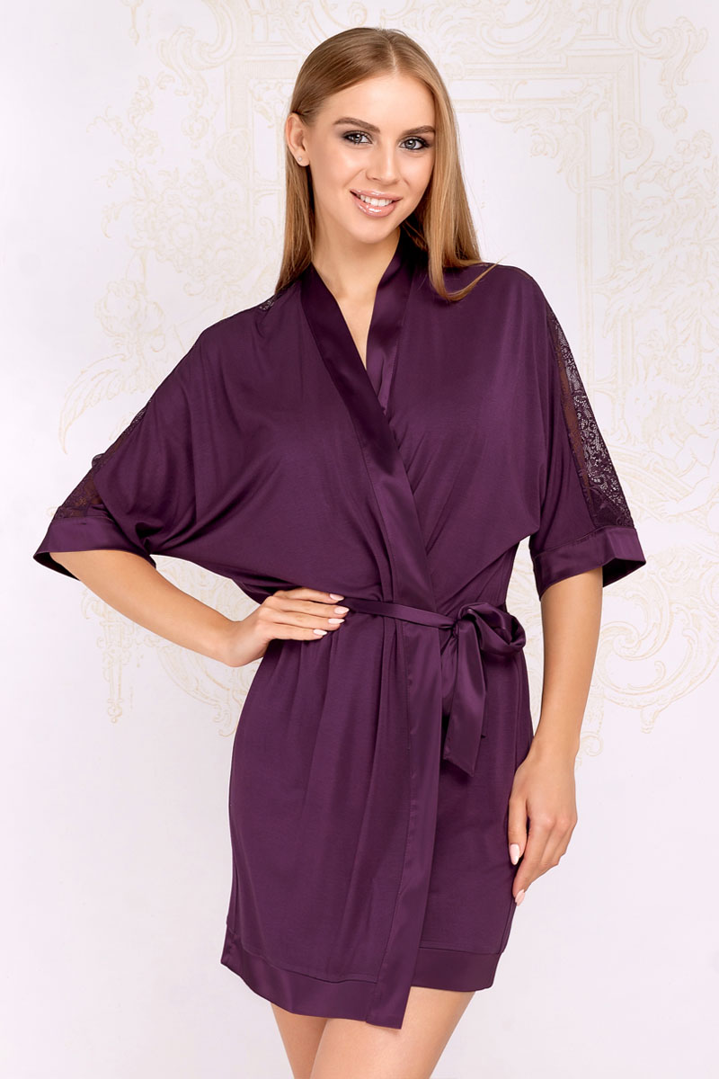 

Халат Anabel Arto 8122-6747  амарант, Халат Anabel Arto 8122-6747 46 амарант