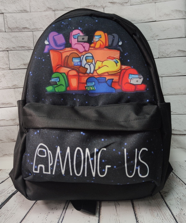 

Рюкзак для мальчика Among us космос черный (4378-3-2)