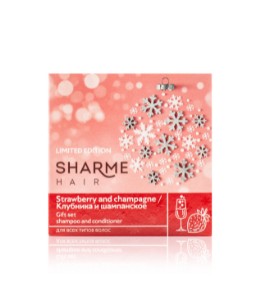 

Подарочный набор (шампунь и масло) Sharme GreenWay Клубника и шампанское