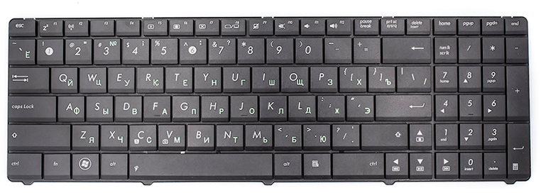 

Клавіатура для ноутбука PowerPlant Acer A53U, K53U без фрейму Чорна