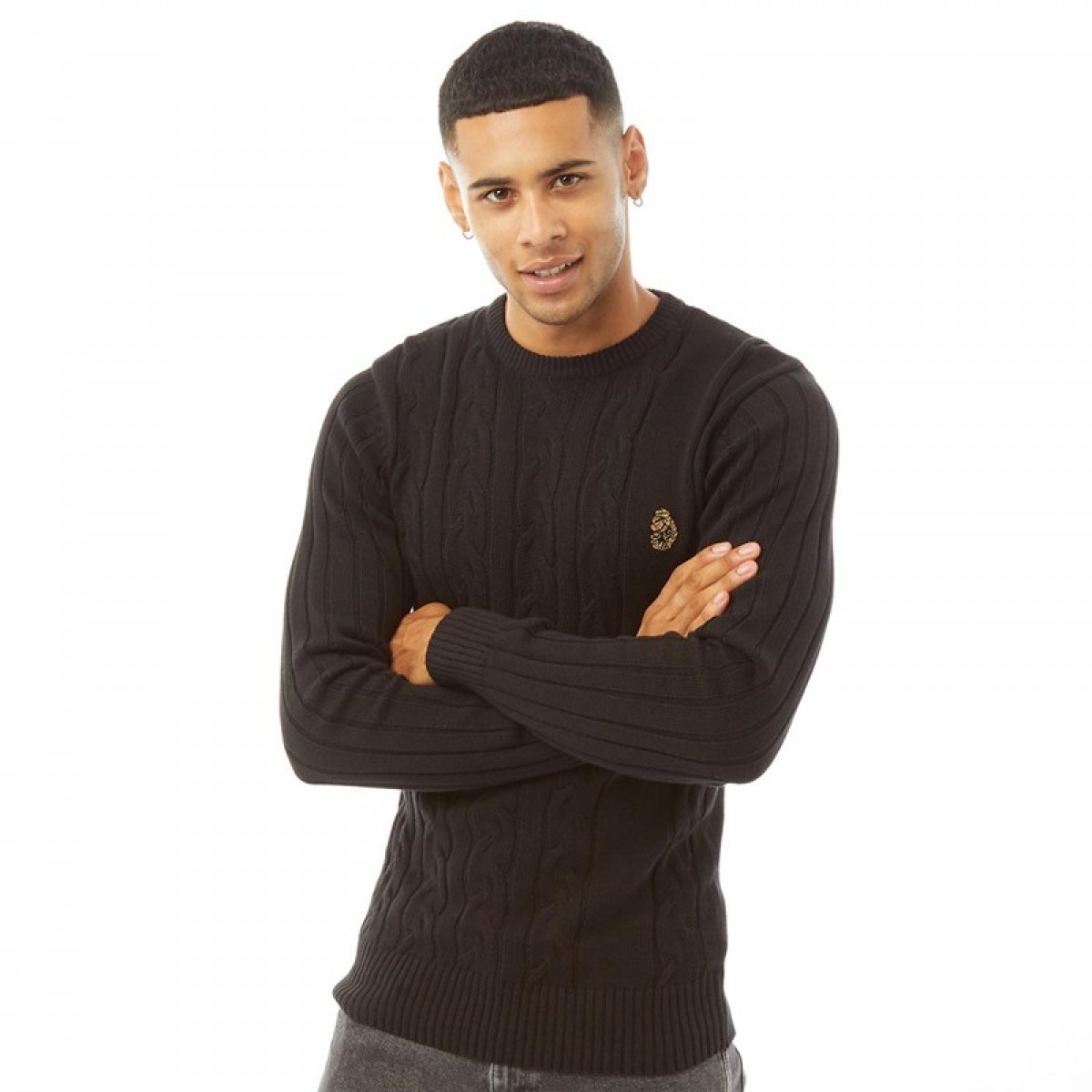 

Джемпер LUKE 1977 Morden Cable Knit Black Black,  (42, Джемпер LUKE 1977 Morden Cable Knit Black Black, XS (42)