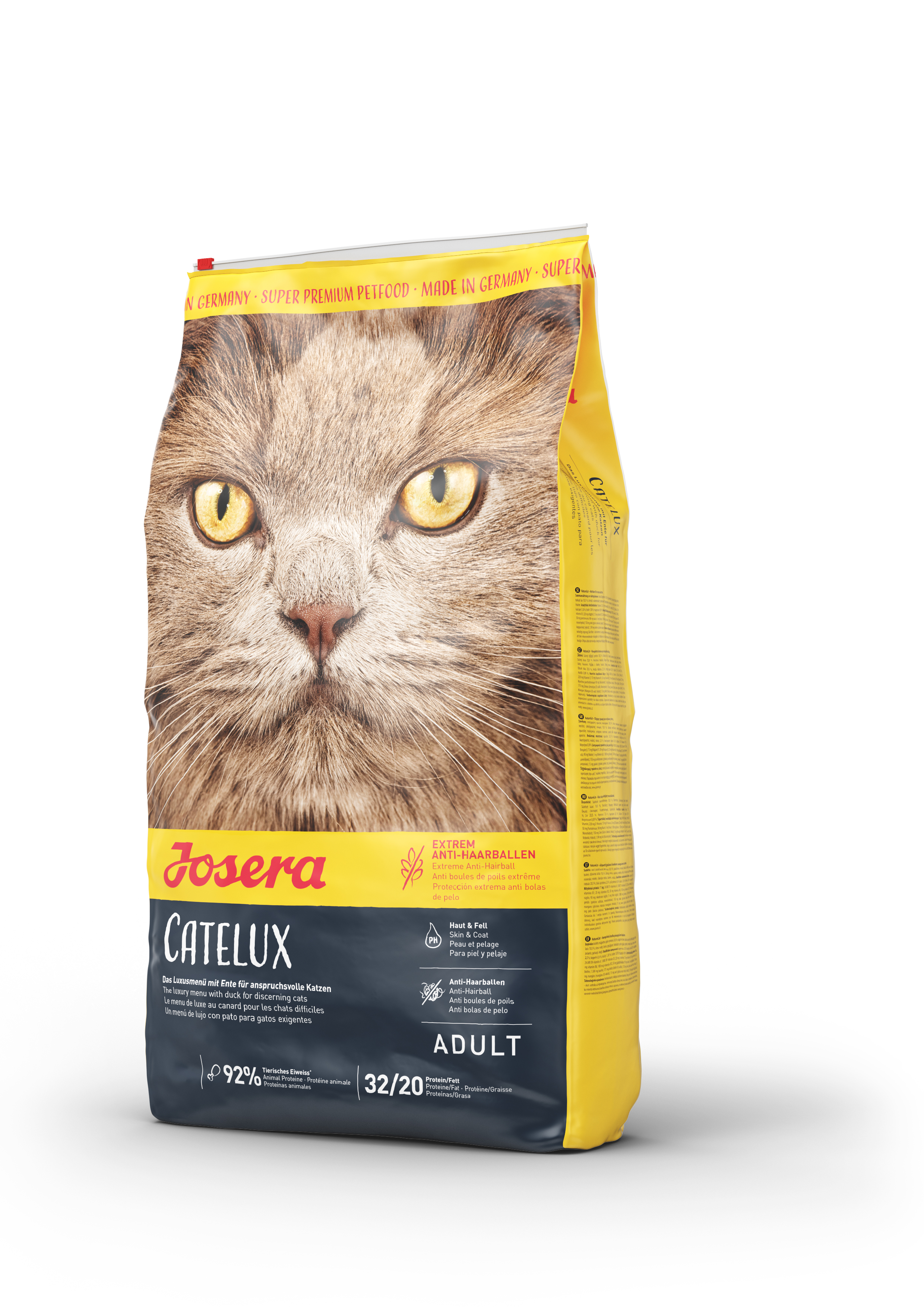 

Сухой корм для взрослых длинношерстных кошек с уткой и картофелем Catelux 10 кг Josera BGL-JO-65