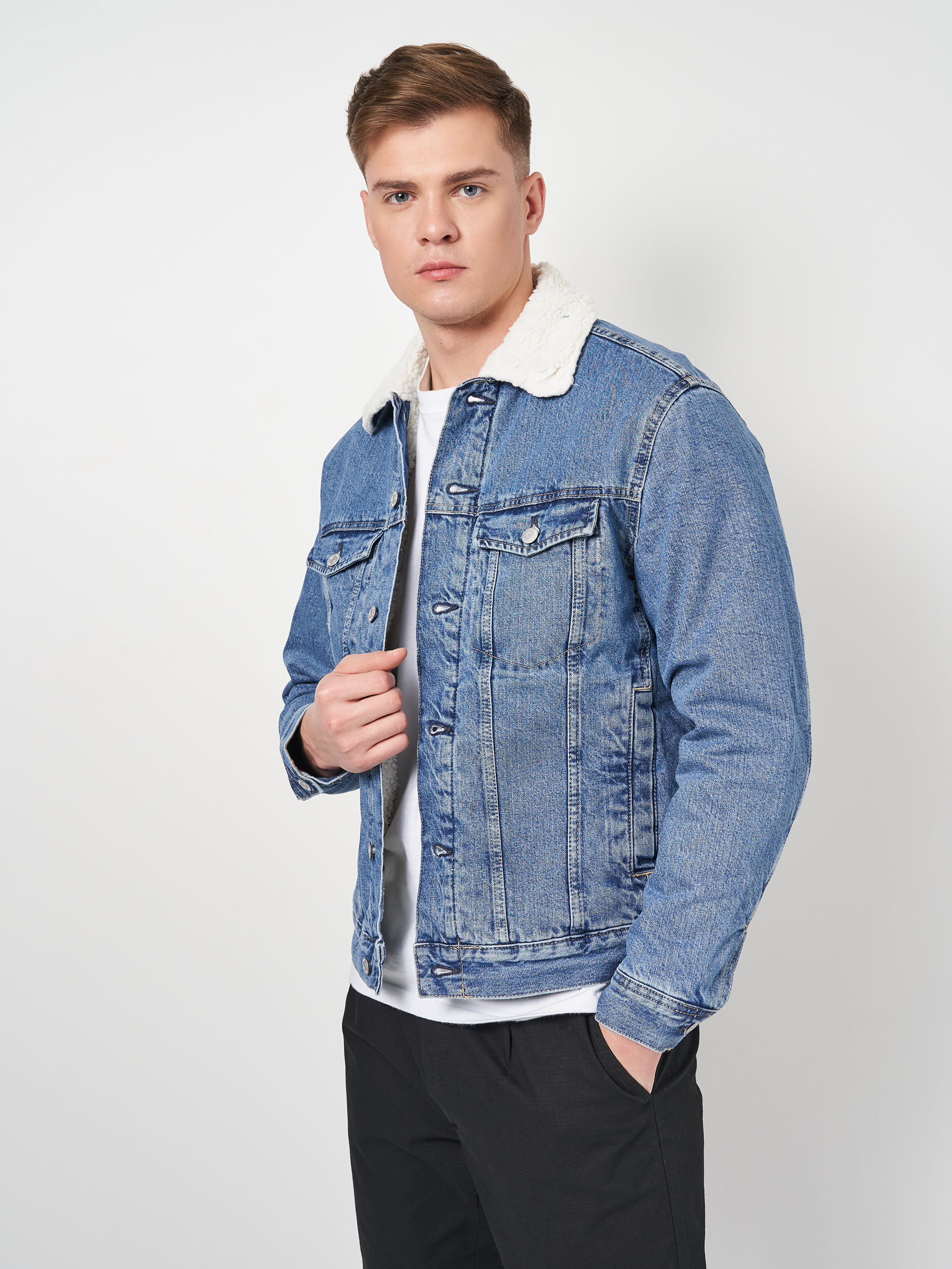 

Джинсовая куртка H&M 5515042bar M Синяя