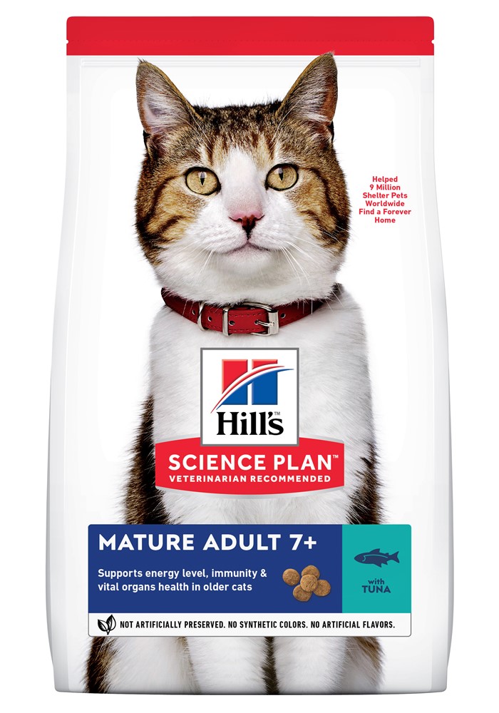 

Сухой корм для кошек старшего возраста 7+ с тунцом Hill's Science Plan Mature 1,5 кг Hill`s BGL-HI-142