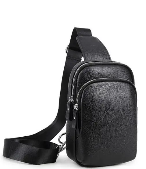

Мужская кожаная сумка через плечо Tiding Bag 1359-NM 20 х 27 х 1,5 Черный