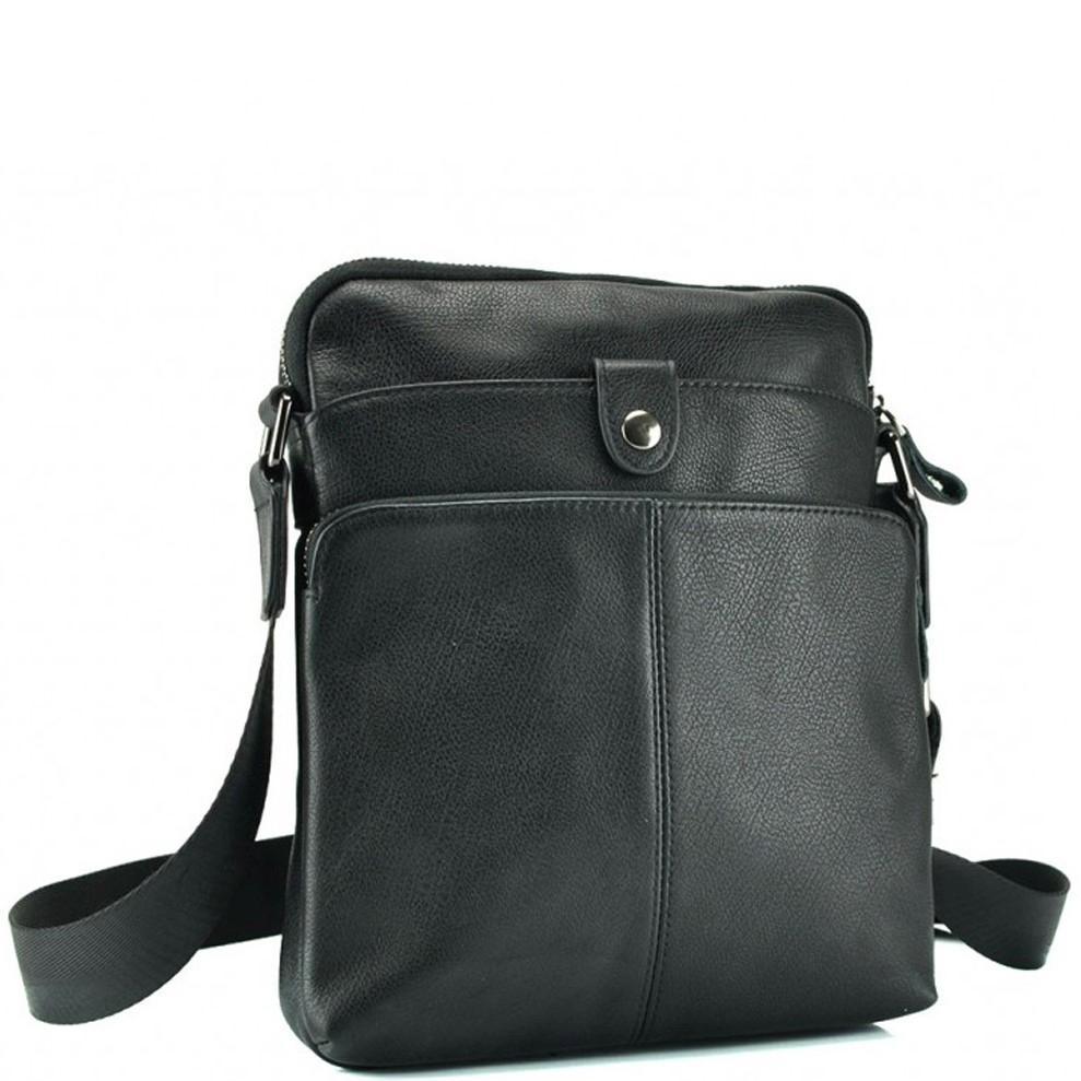 

Мужская кожаная сумка месенджер Tiding Bag 14433-NM 25 х 21 х 3 Черный
